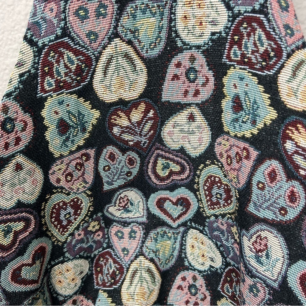 Heart Pattern Woven Tapestry Granny Core Bag - Picture 5 of 5